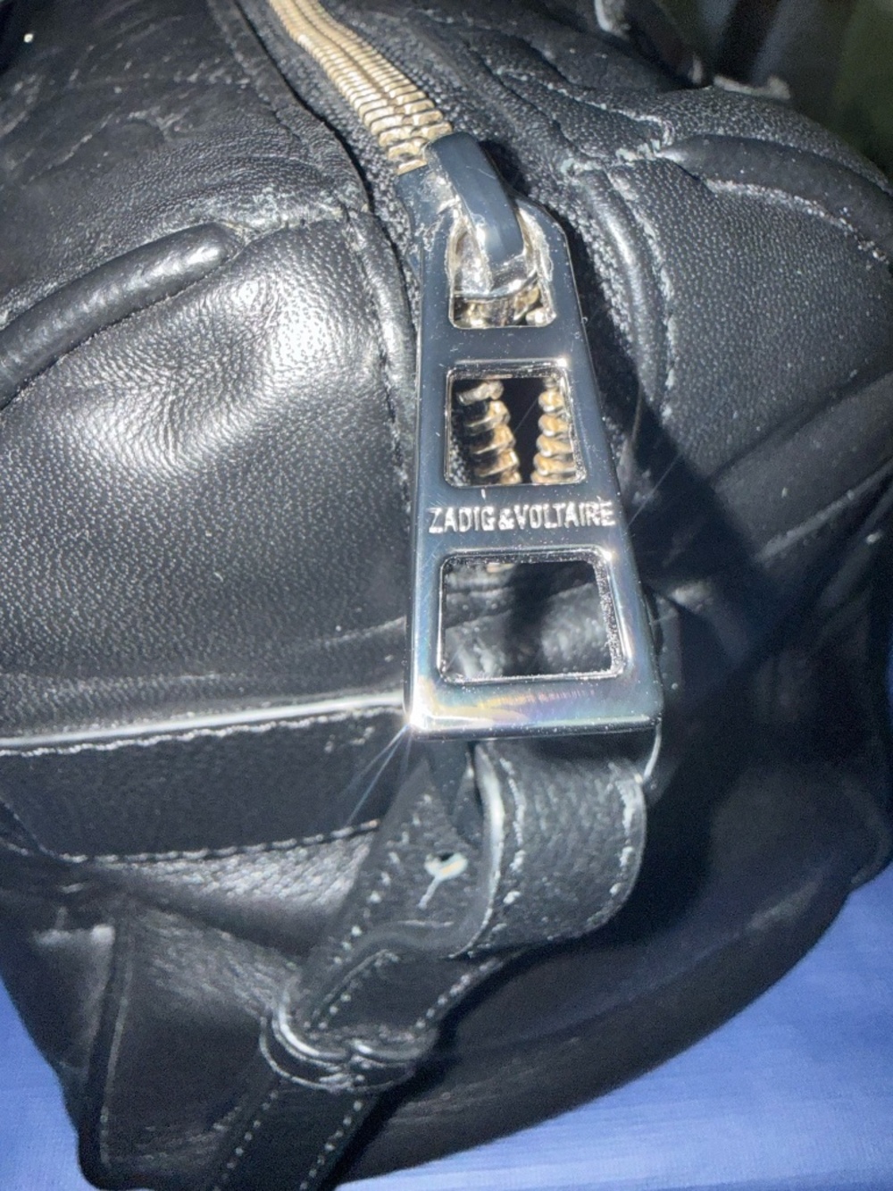 Zadig & Voltaire Wings Quilted Leather Top Handle/Crossbody Bag - Picture 7 of 7